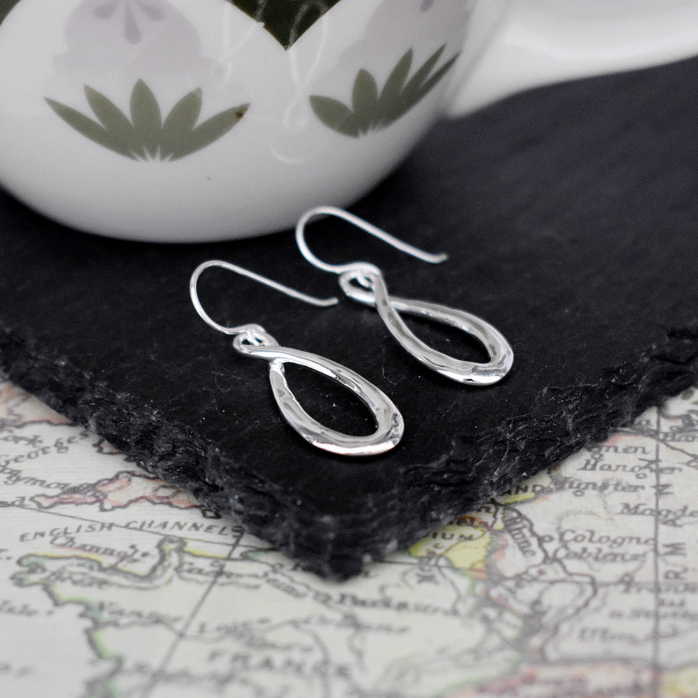 Paige tapered infinity earrings