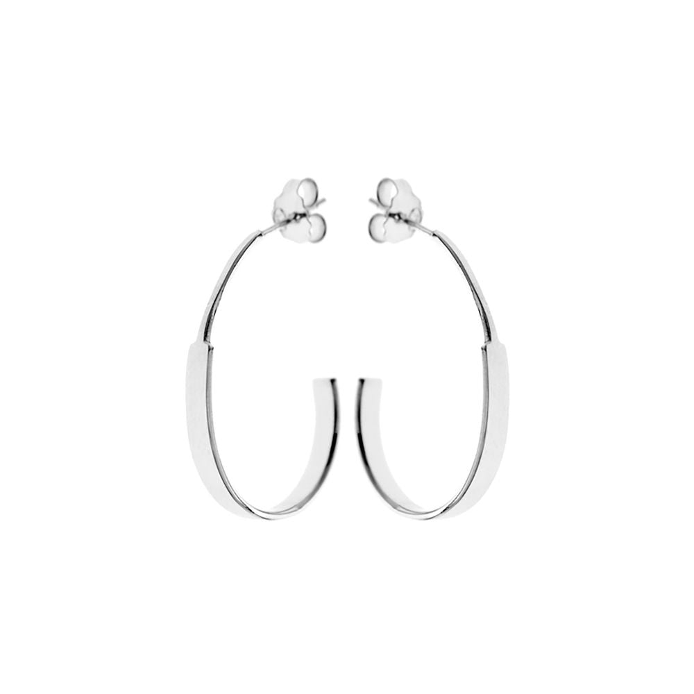 Bria stepped hoop earrings