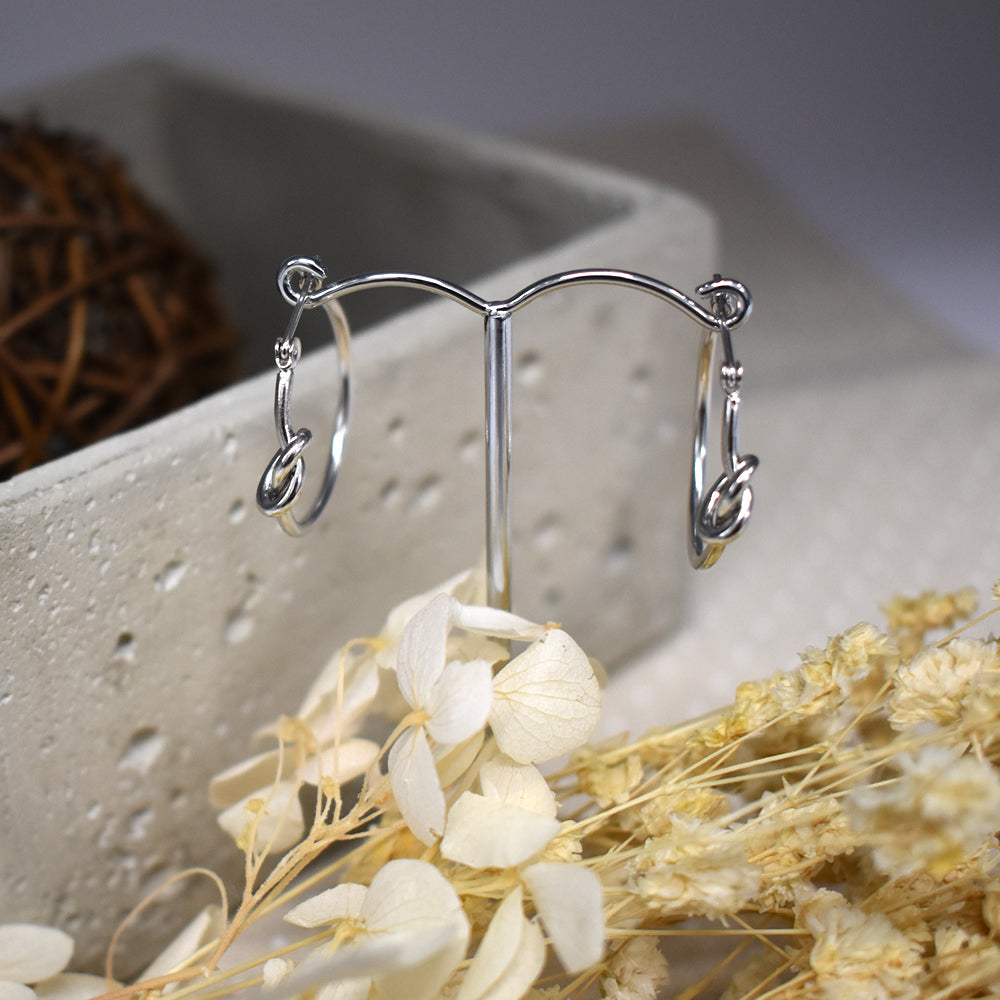 Joanna hinged and knotted hoops