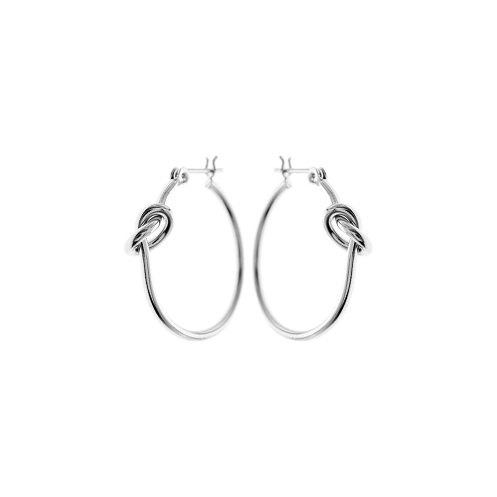 Joanna hinged and knotted hoops