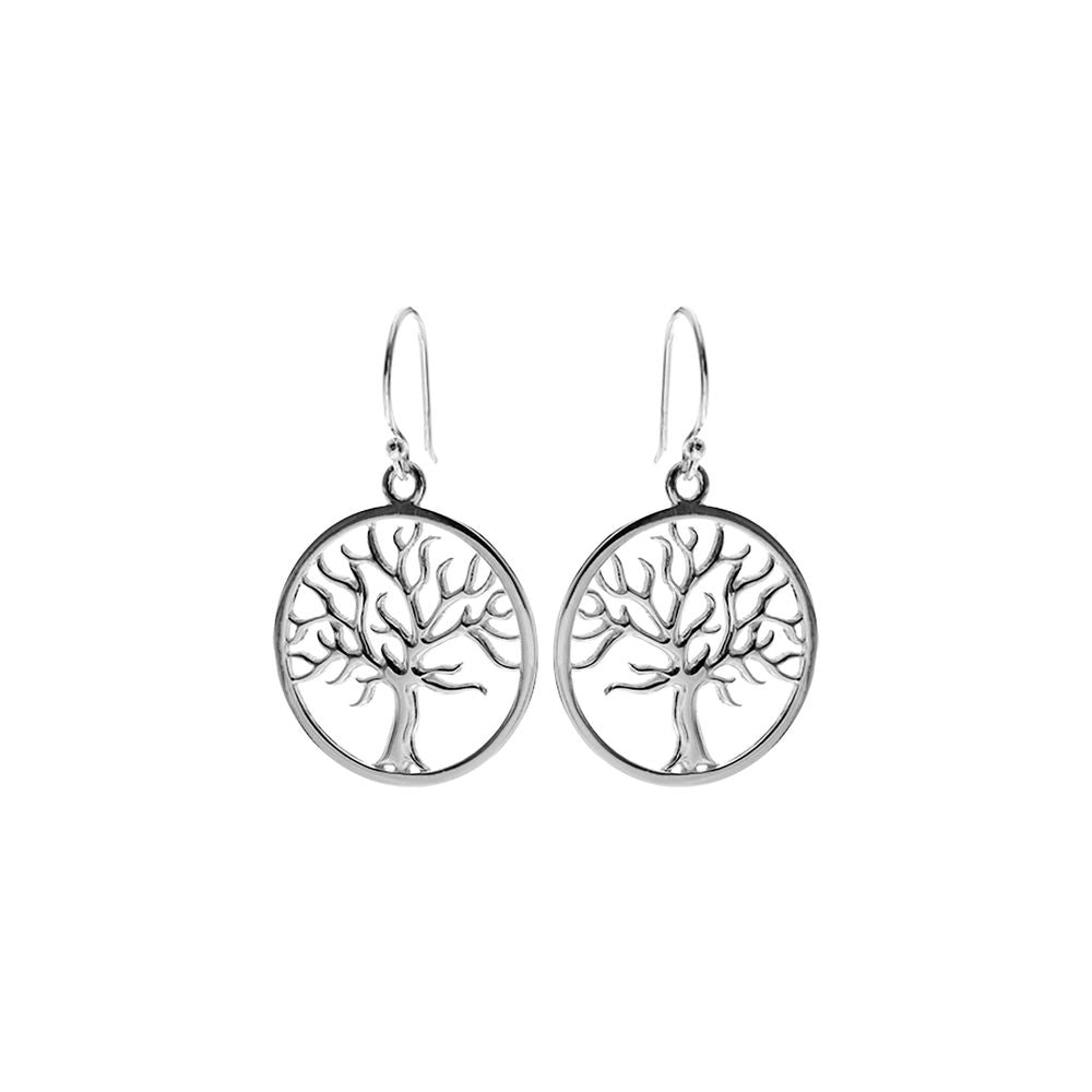 Cora encircled tree of life earrings