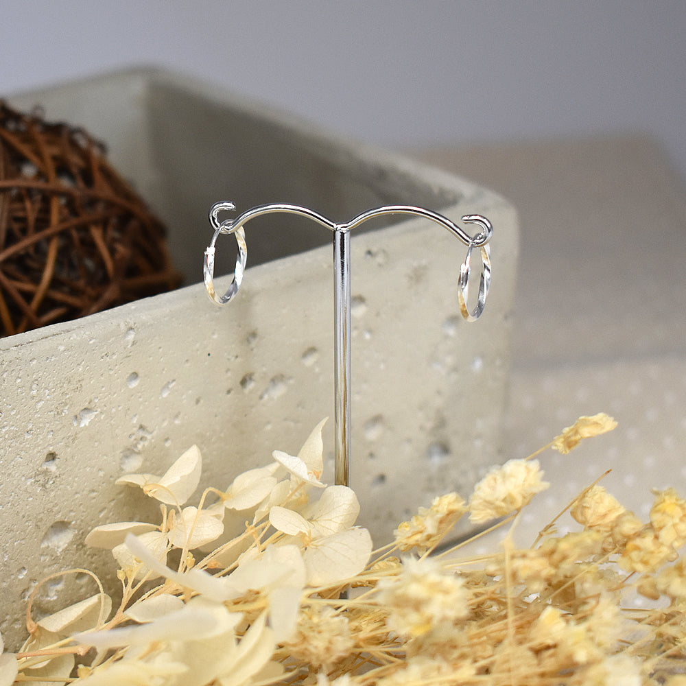 Phoebe twisted hoops