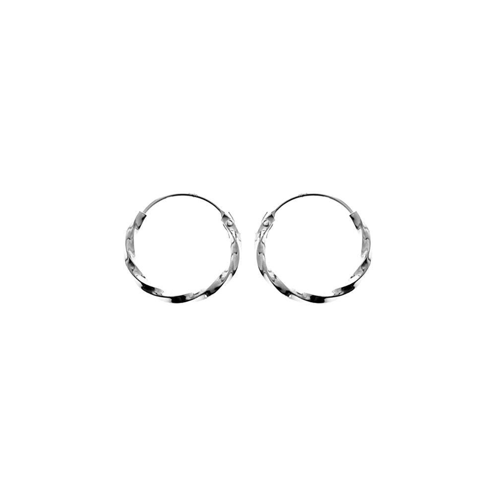 Phoebe twisted hoops