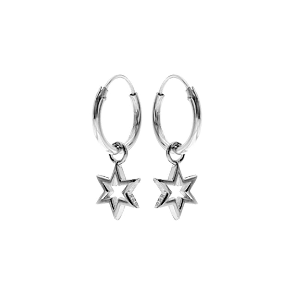 Maura star charm sleeper earrings