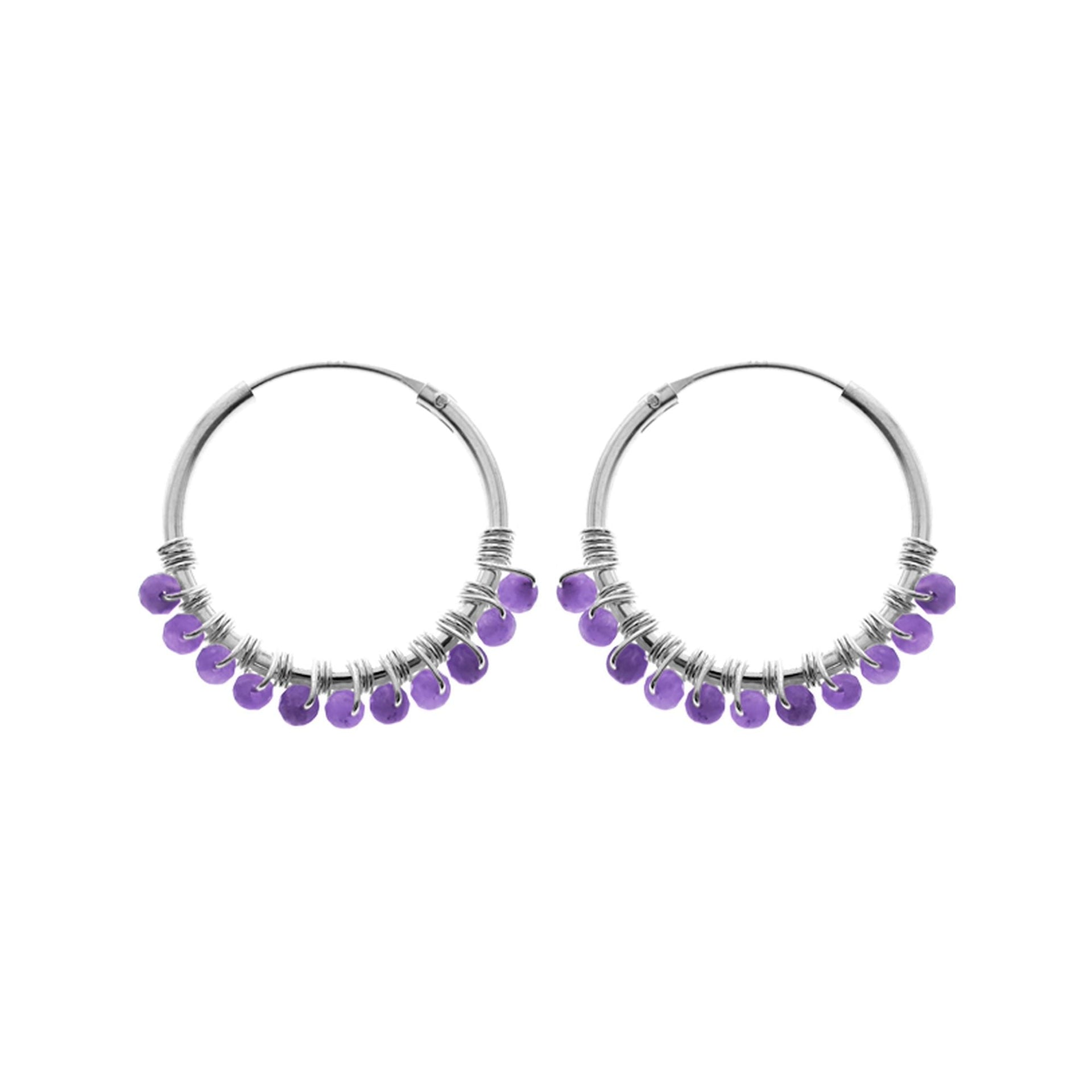 Avianna sleeper with amethyst droplets