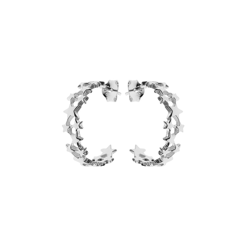 Maura linked star constellation hoop earrings