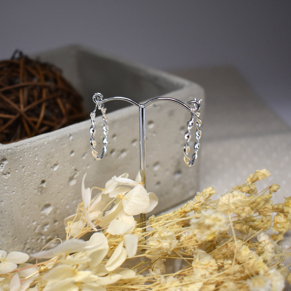 Phoebe twisted creole hoops