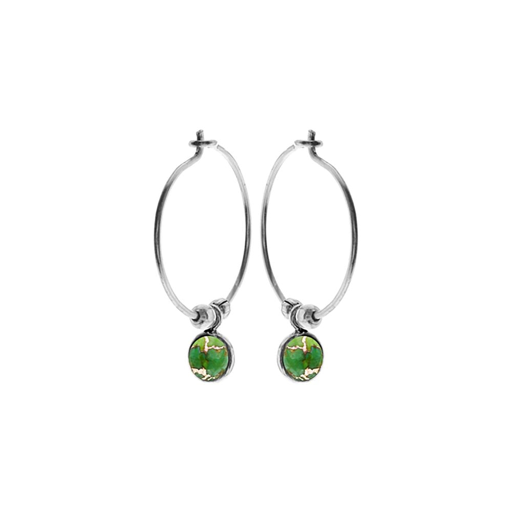 Ivy hoops with green mohave (small)