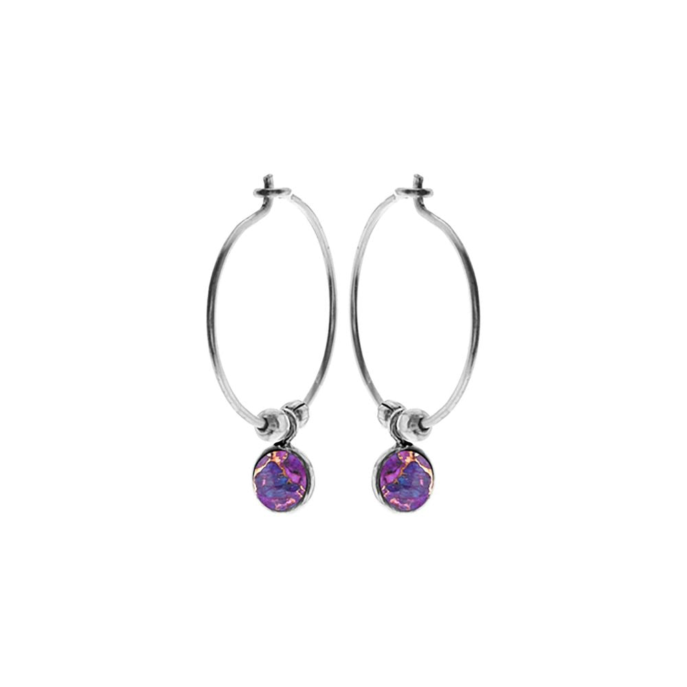Ivy hoops with purple mohave (small)