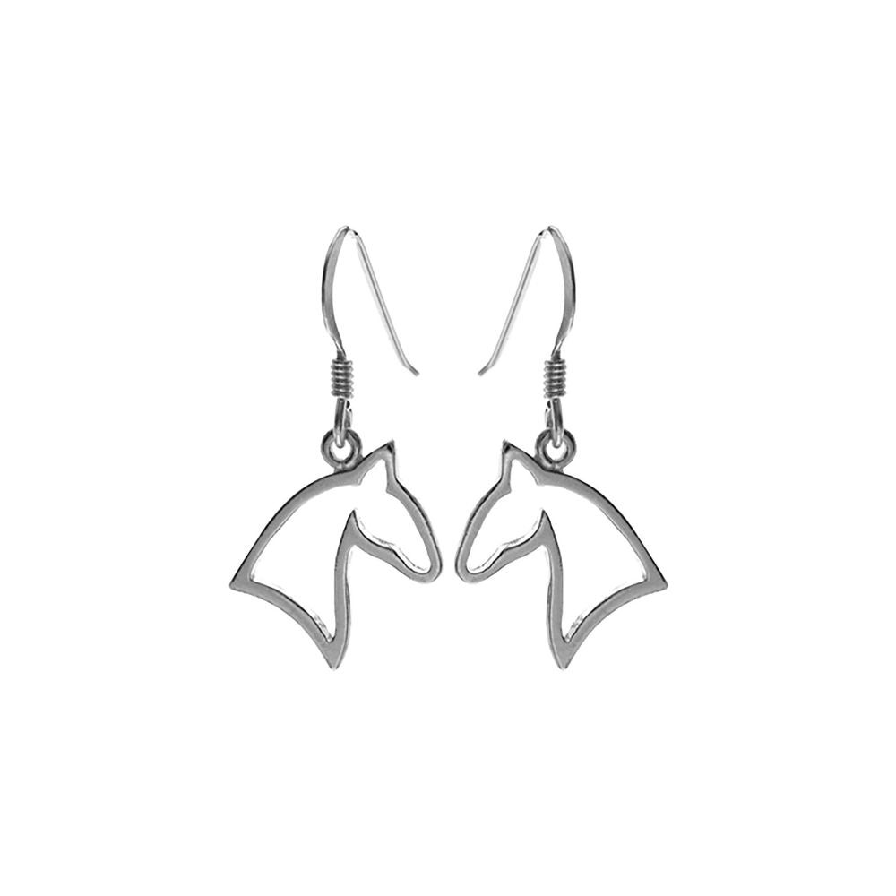 Cavelli horse head silhouette earrings