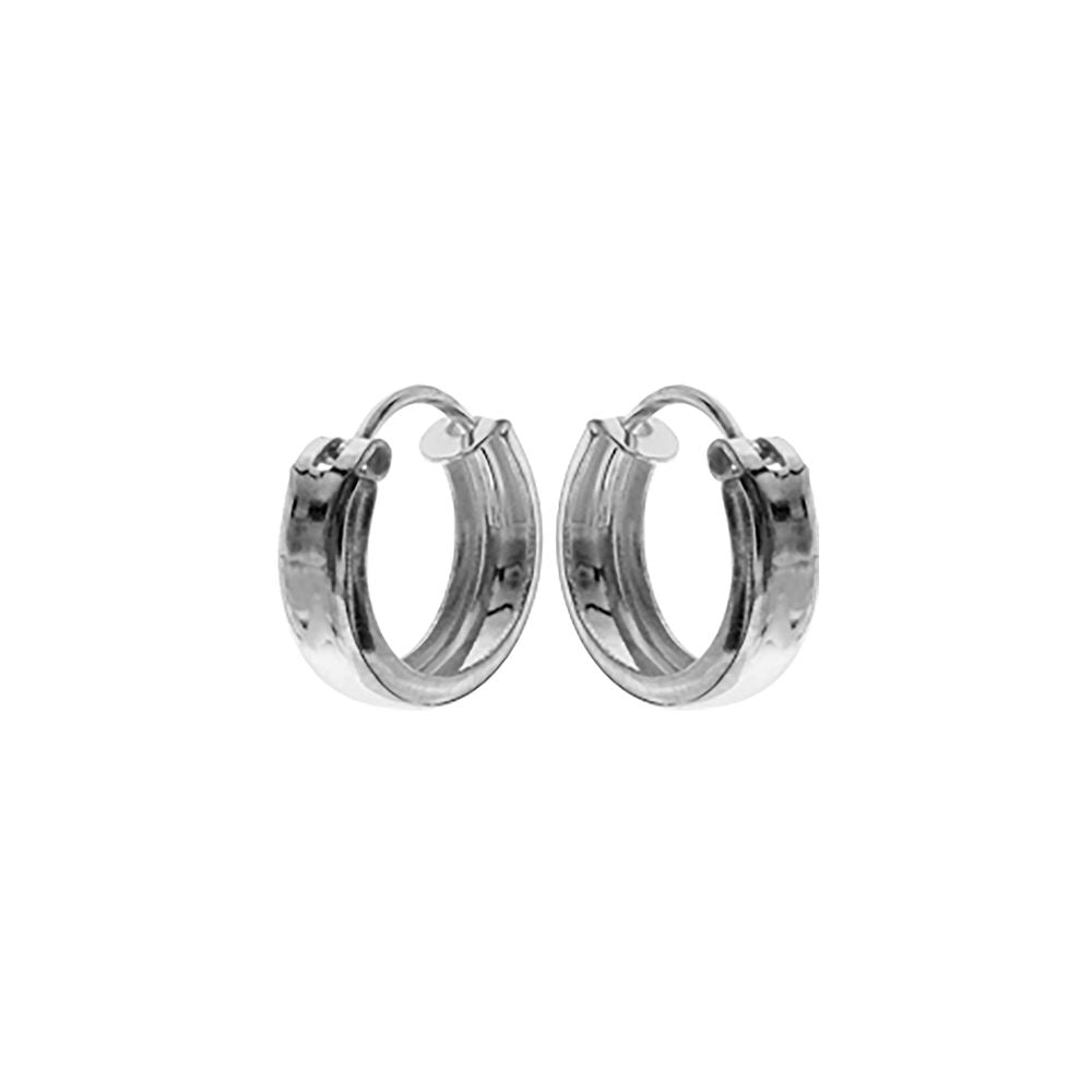 Bria 3mm wide huggie earrings