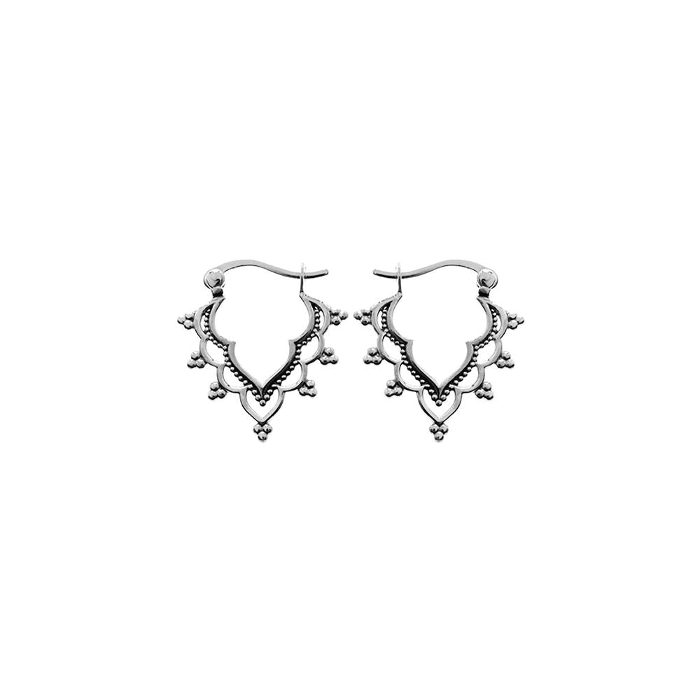 Tilly scallop shaped boho hoops