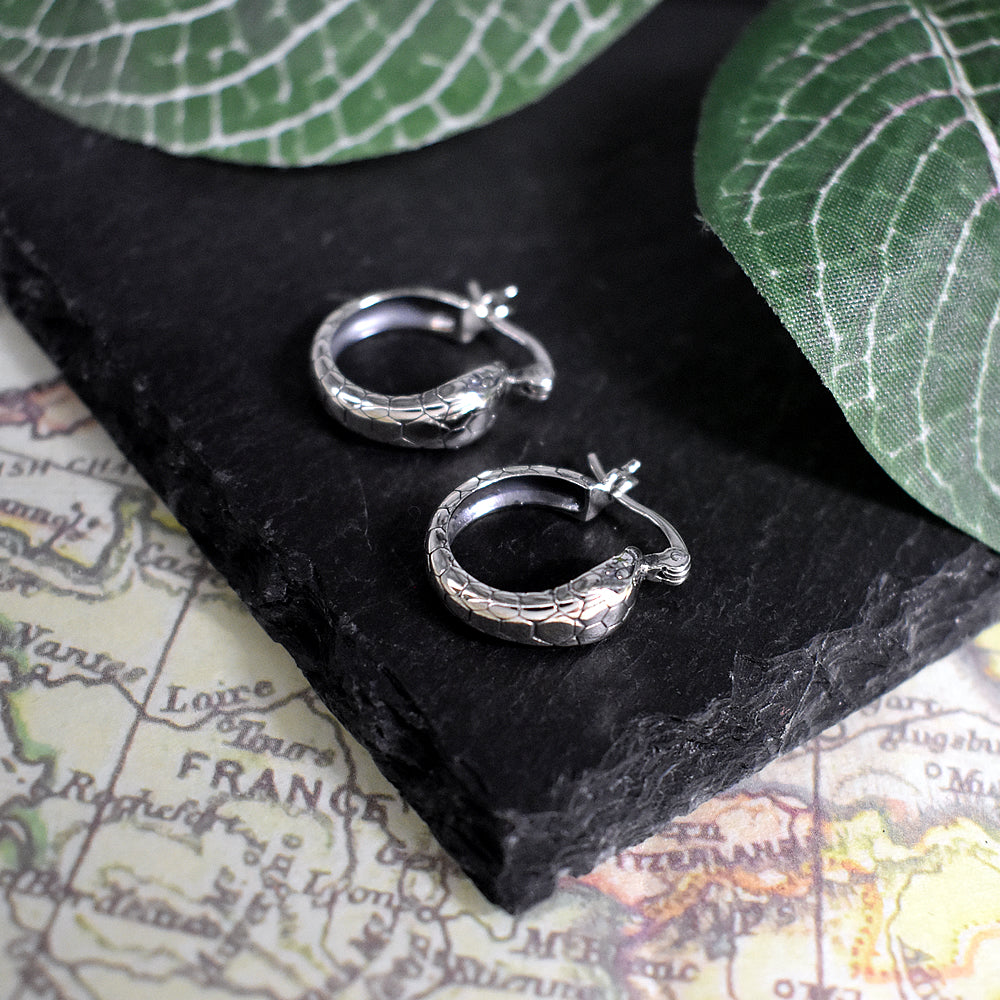 Anya flip top cobra earrings