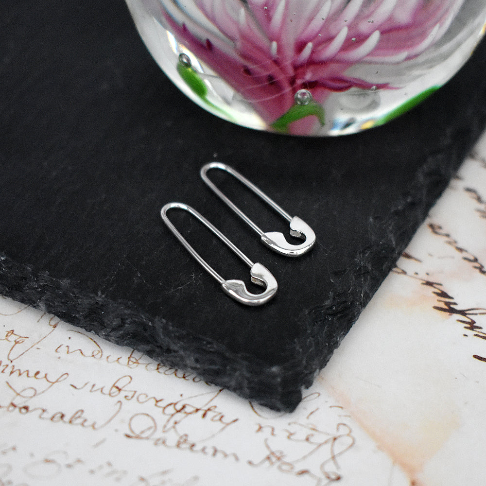 Erica safety pin earrings