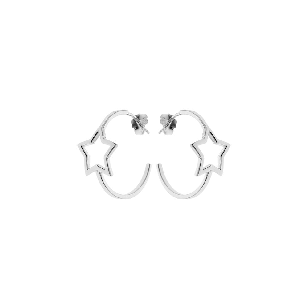 Maura open inline star hoops