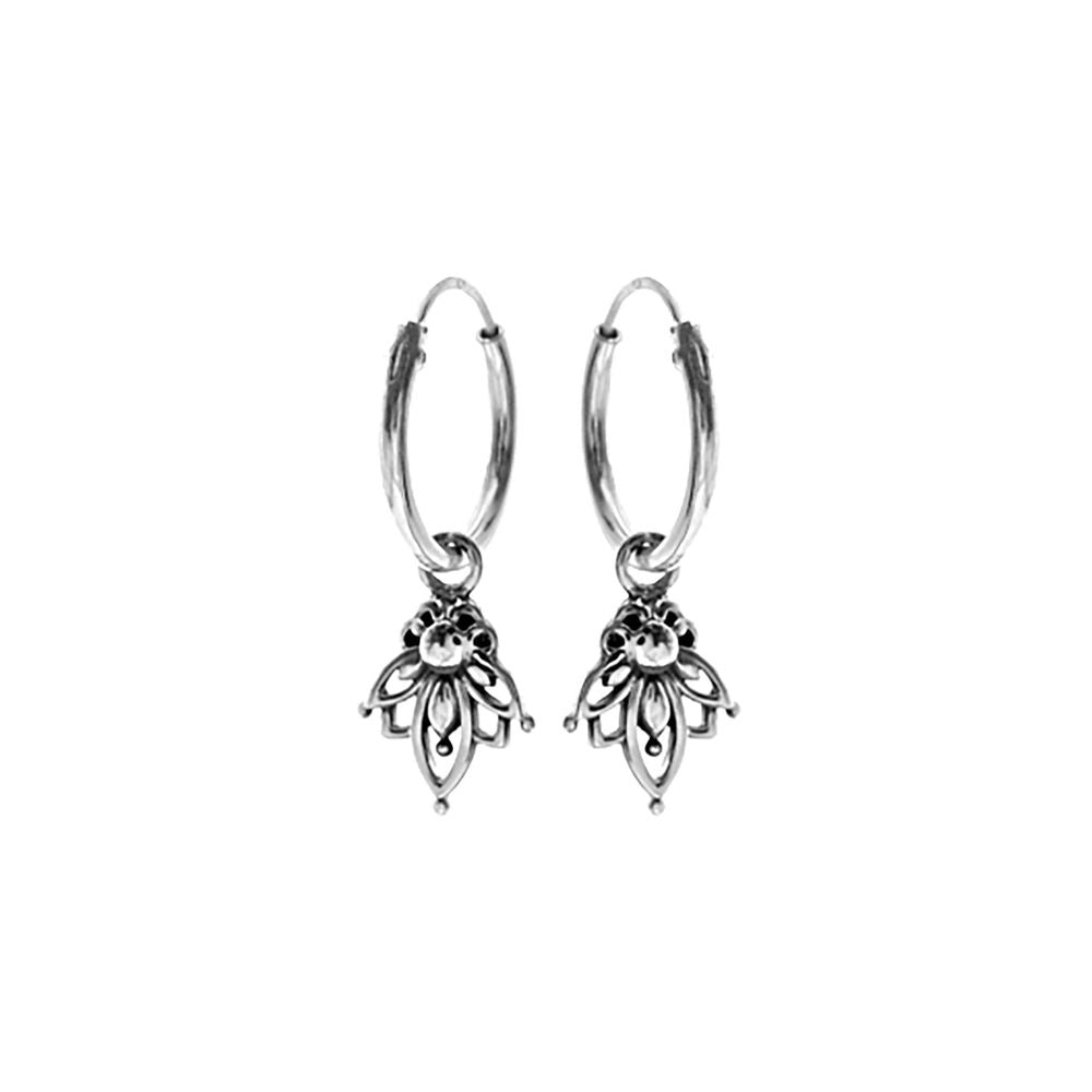 Tilly lotus flower charm sleepers