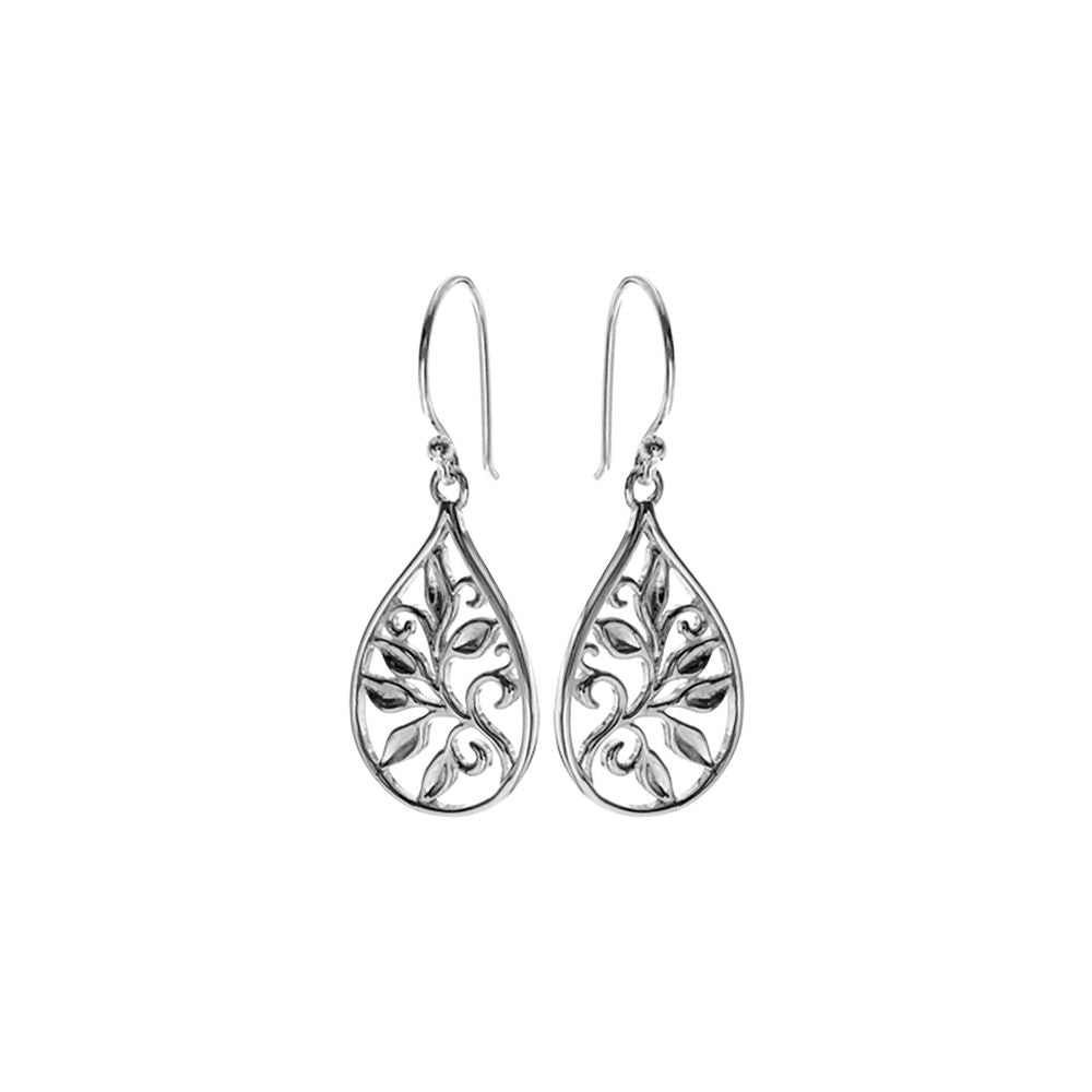 Cora floral teardrop earrings