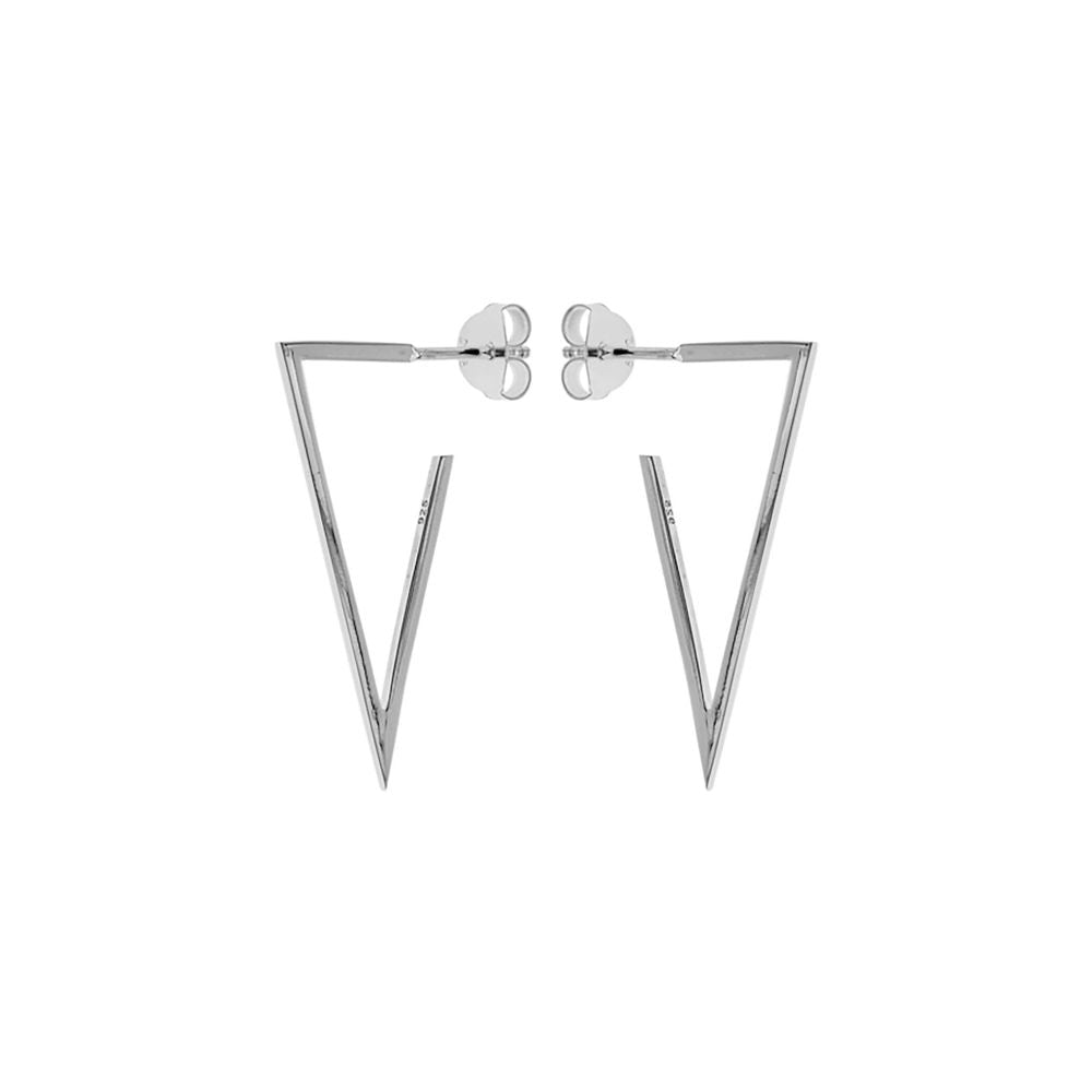 Bria open triangle earrings