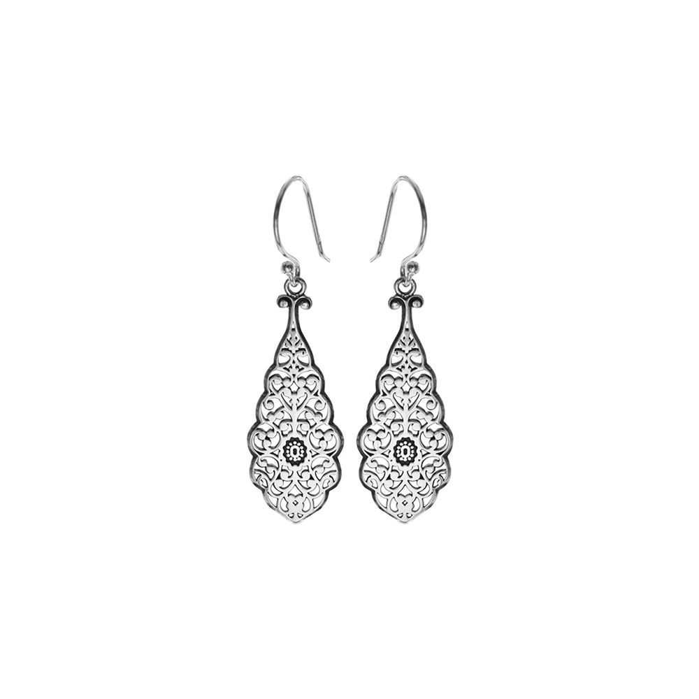 Tilly teardrop filigree earrings
