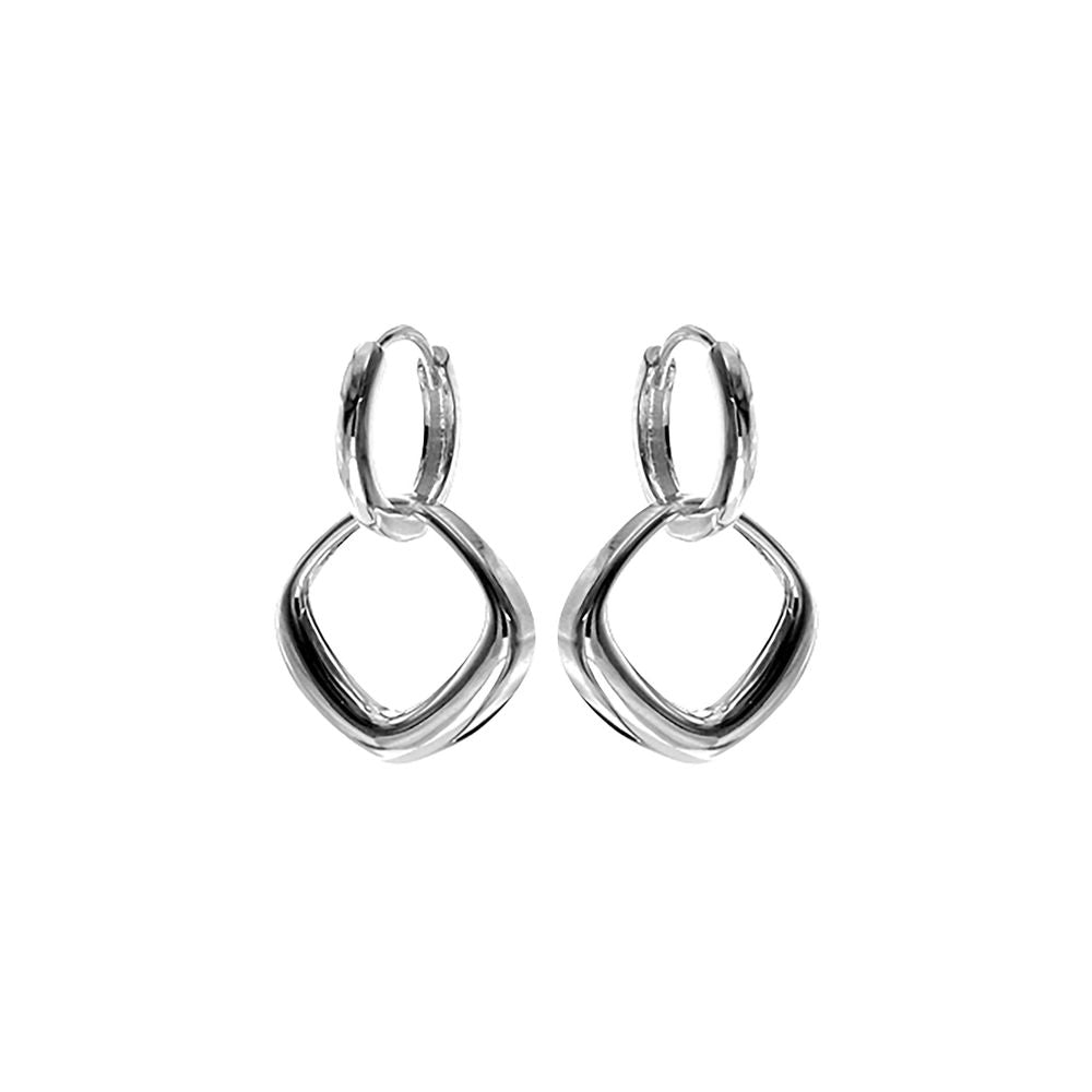 Bria rounded diamond huggies