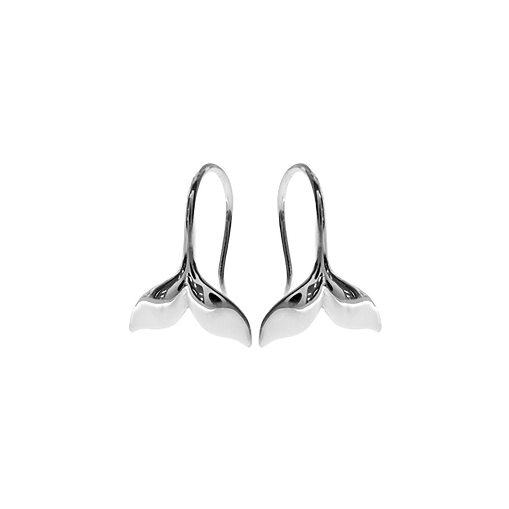 Mila whale tail fixed hook earrings