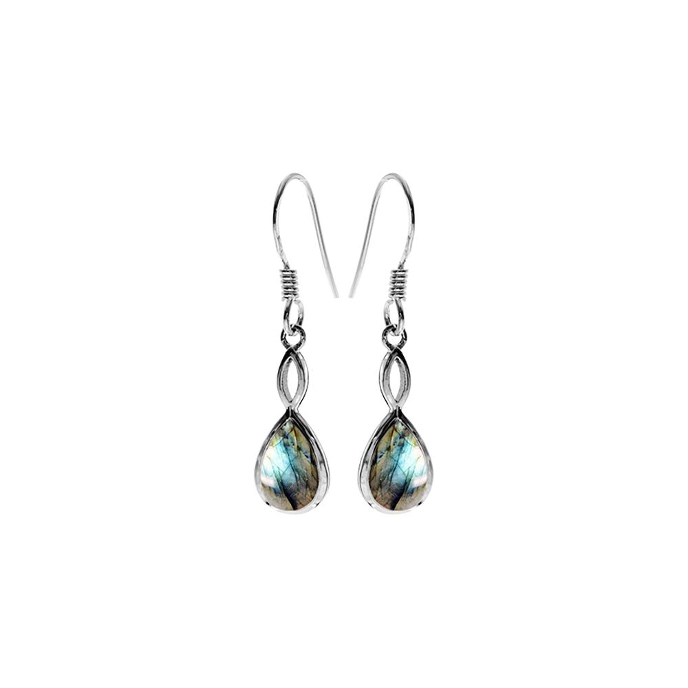 Samira teardrop labradorite earrings