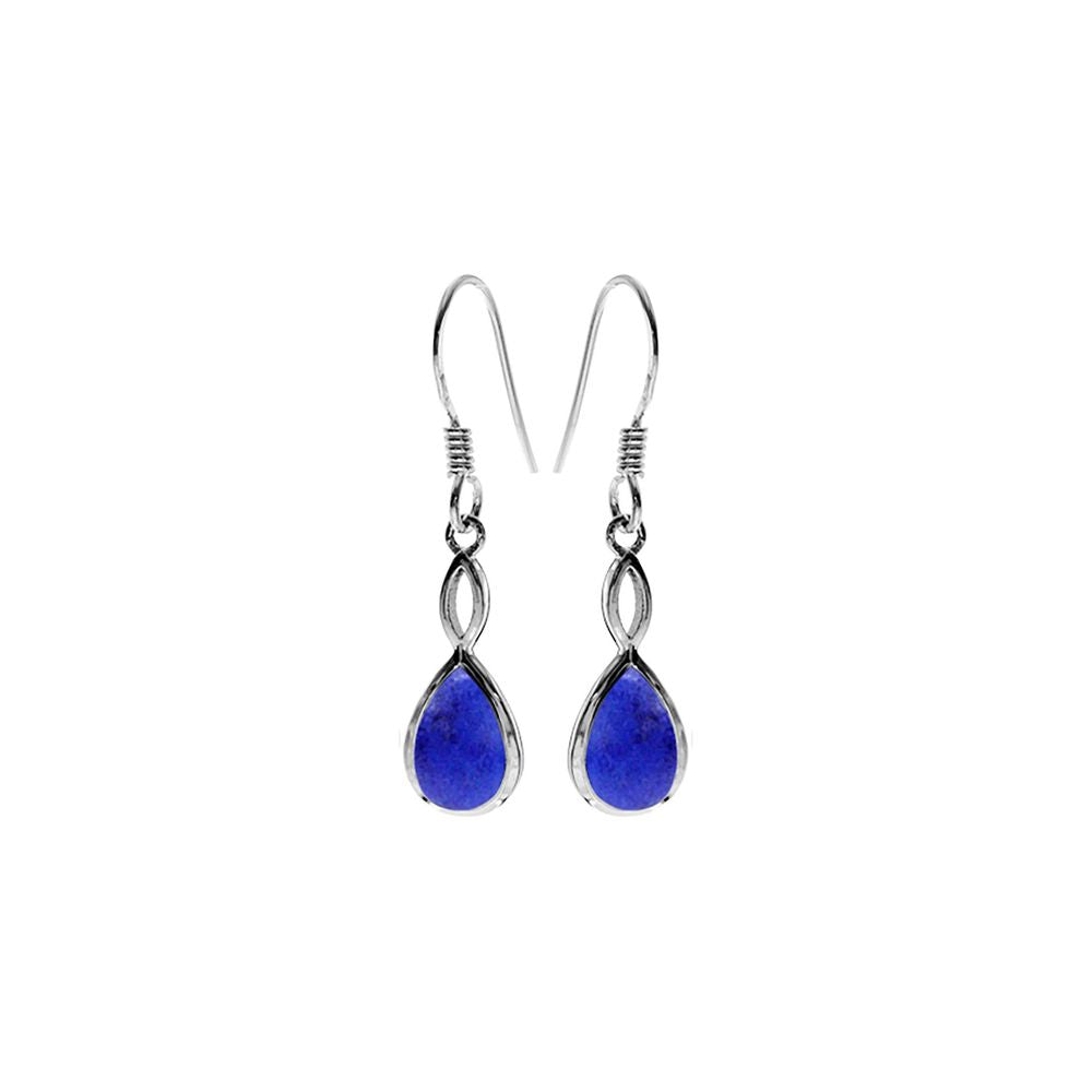 Samira teardrop lapis lazuli earrings