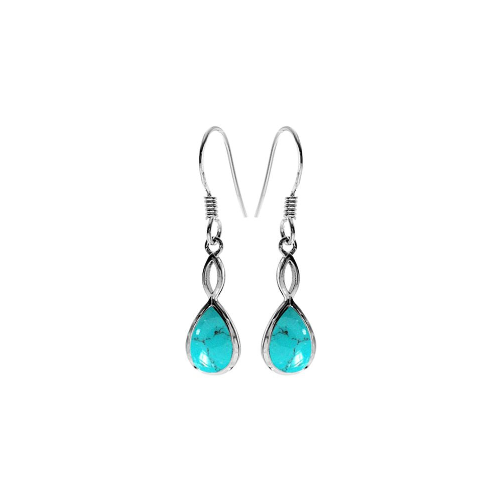 Samira teardrop turquoise earrings