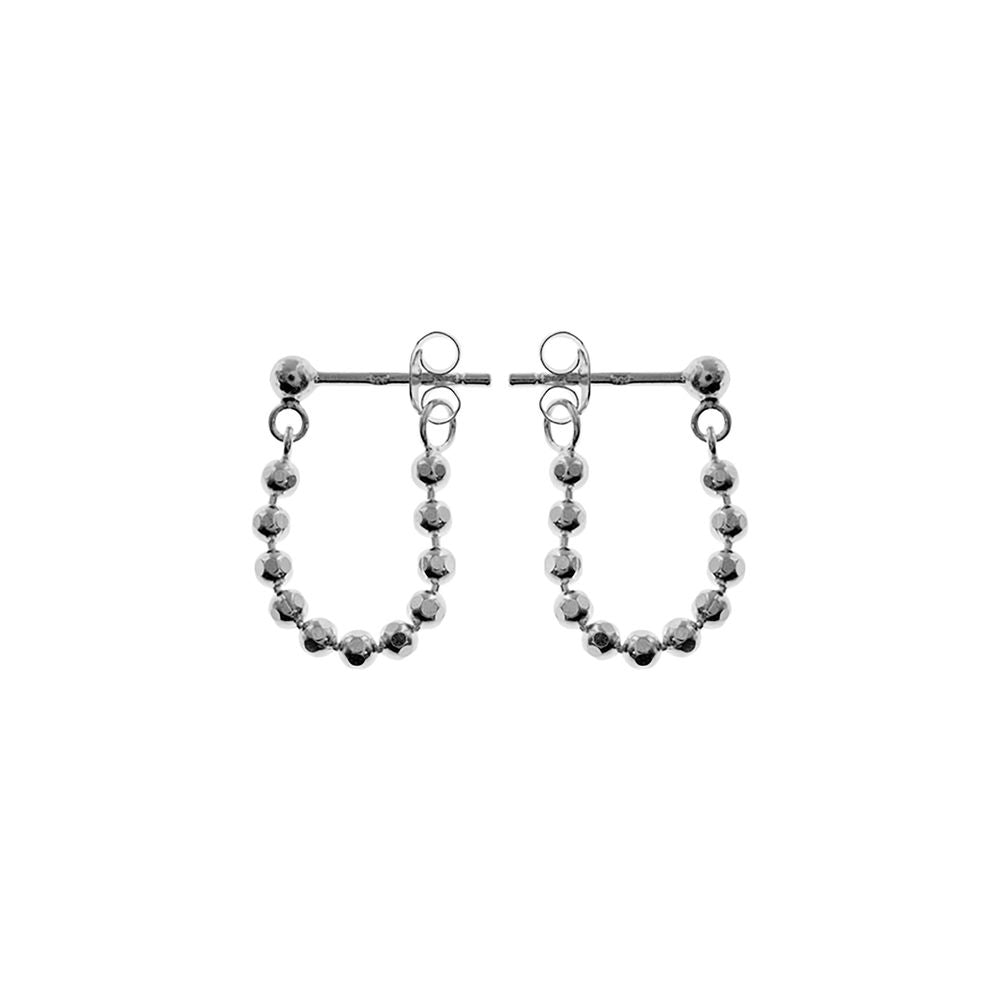 Lara ball chain huggies