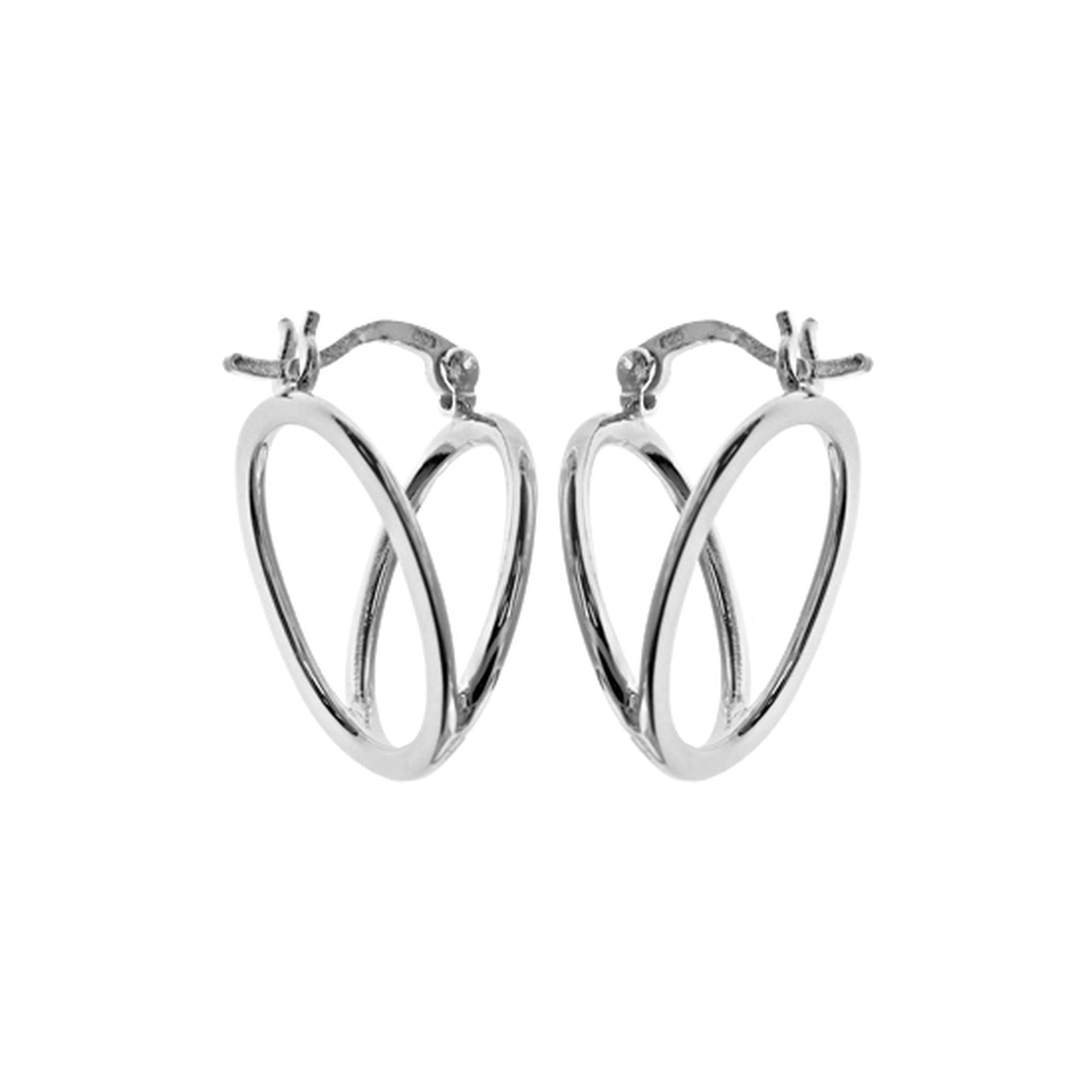 Bria Creole style earrings with oval front & back