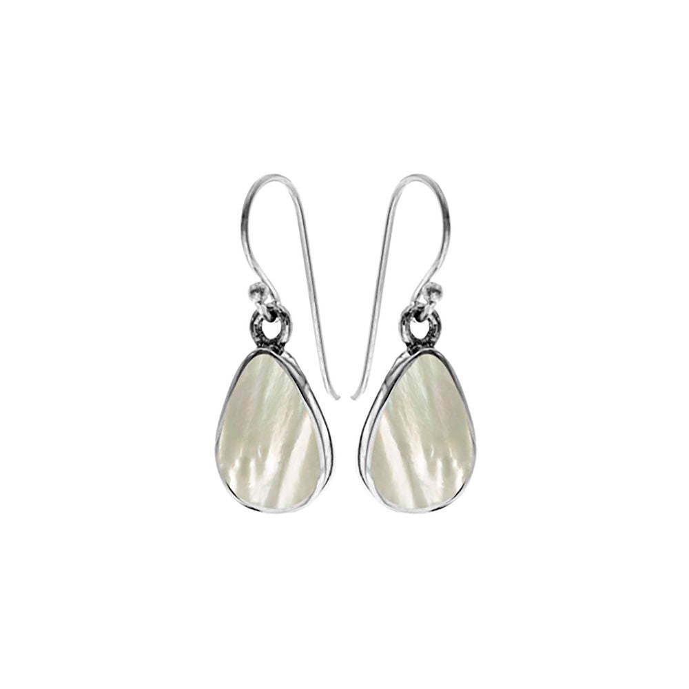 Bronwen teardrop mother of pearl earrings
