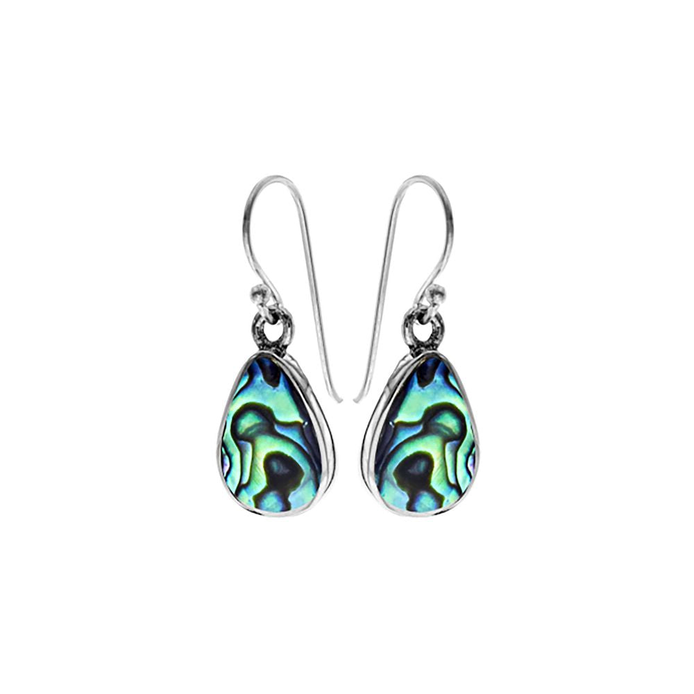 Bronwen teardrop paua shell earrings
