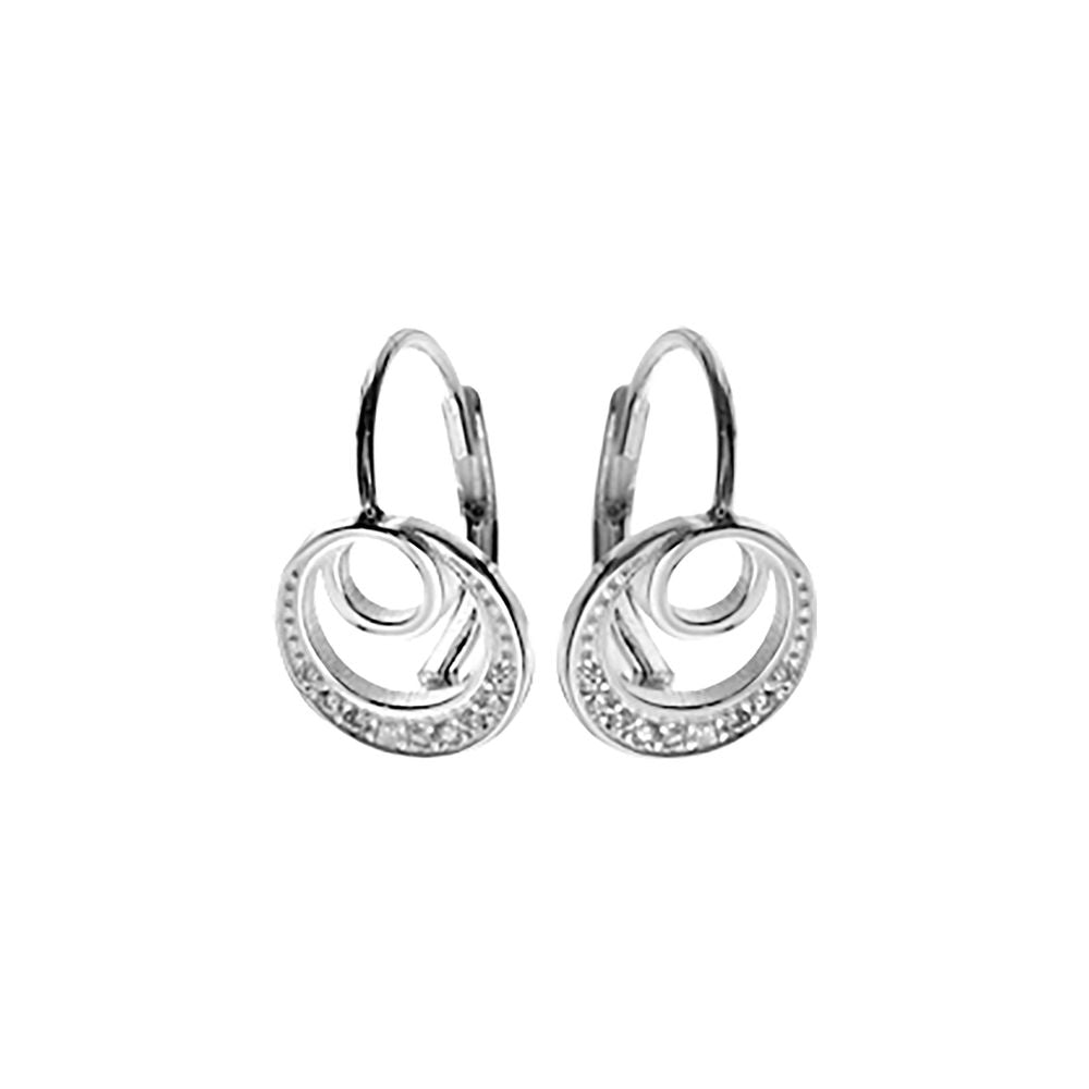 Davina circle of life CZ earrings