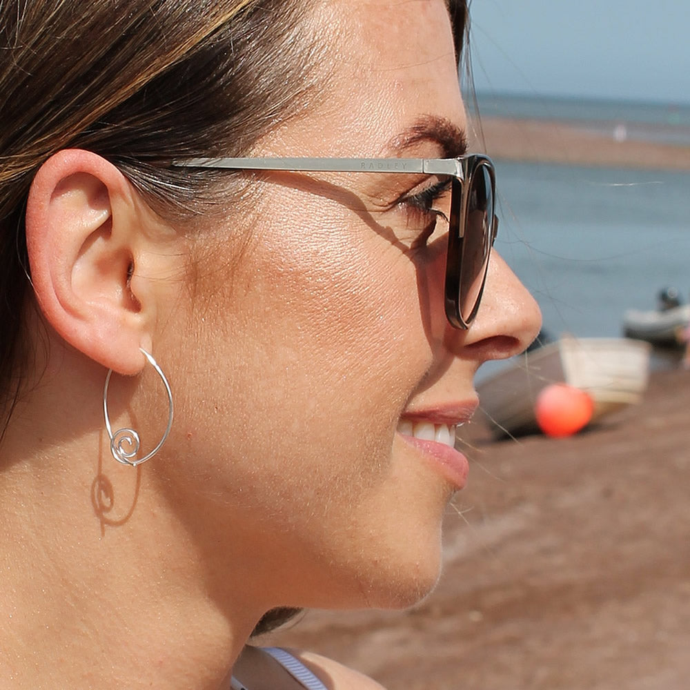 Iona spiral ellipse hoops