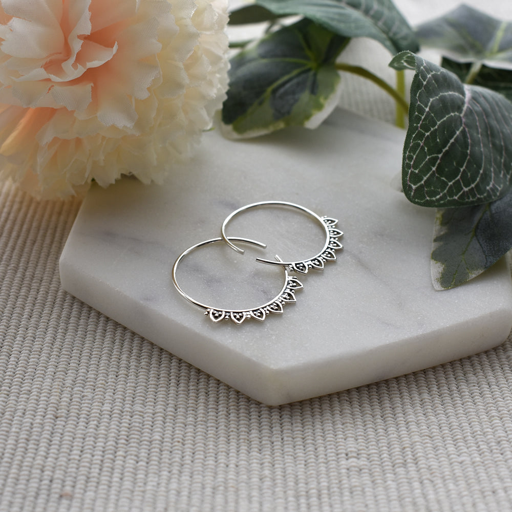 Isla vintage open hoops