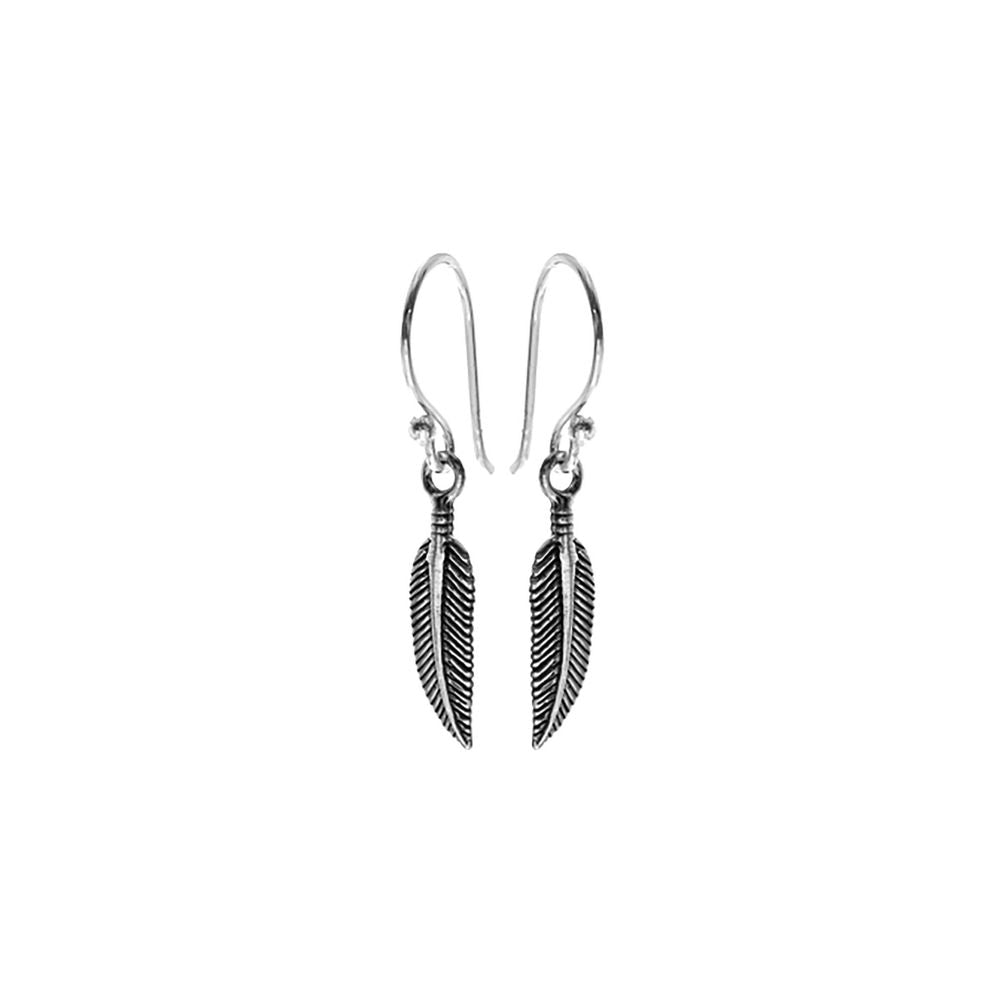 Liana fine feather earrings