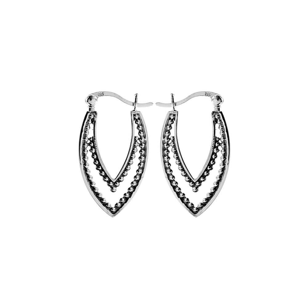 Isla double ellipse hoops