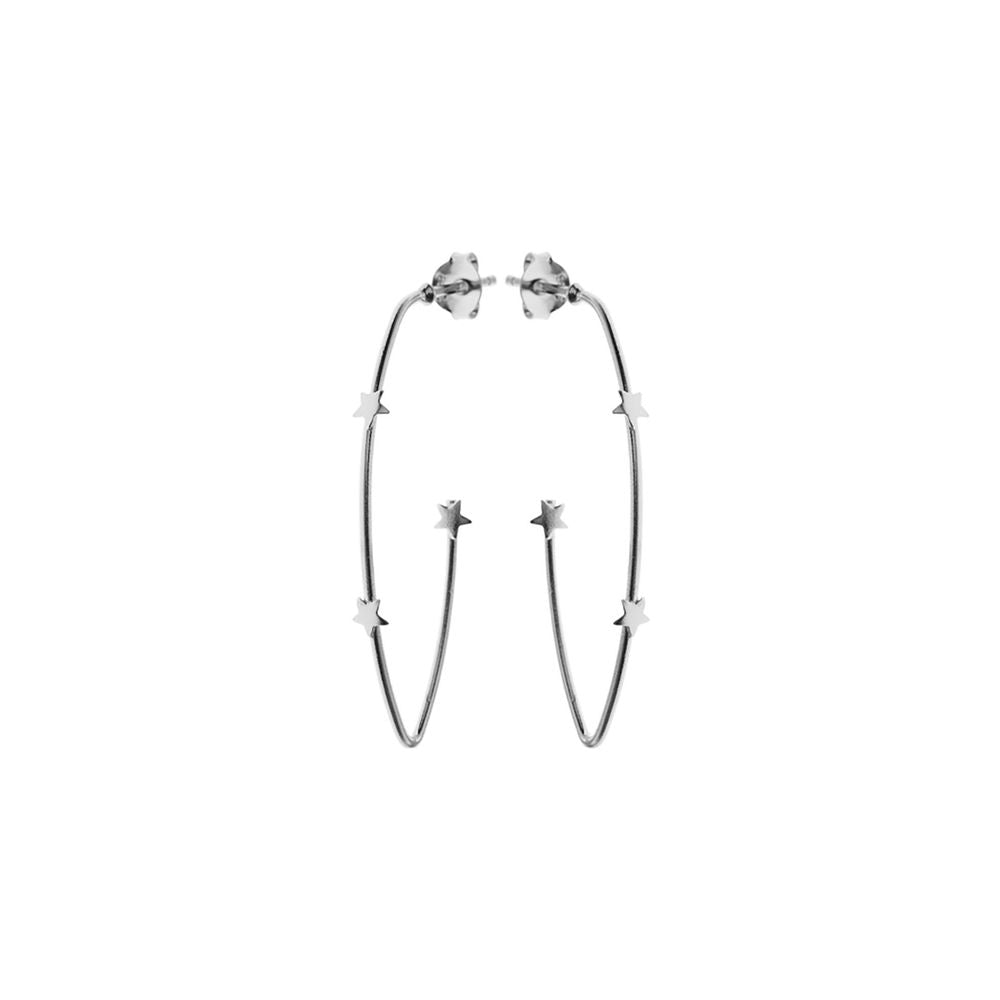 Faith elliptical hoops stars