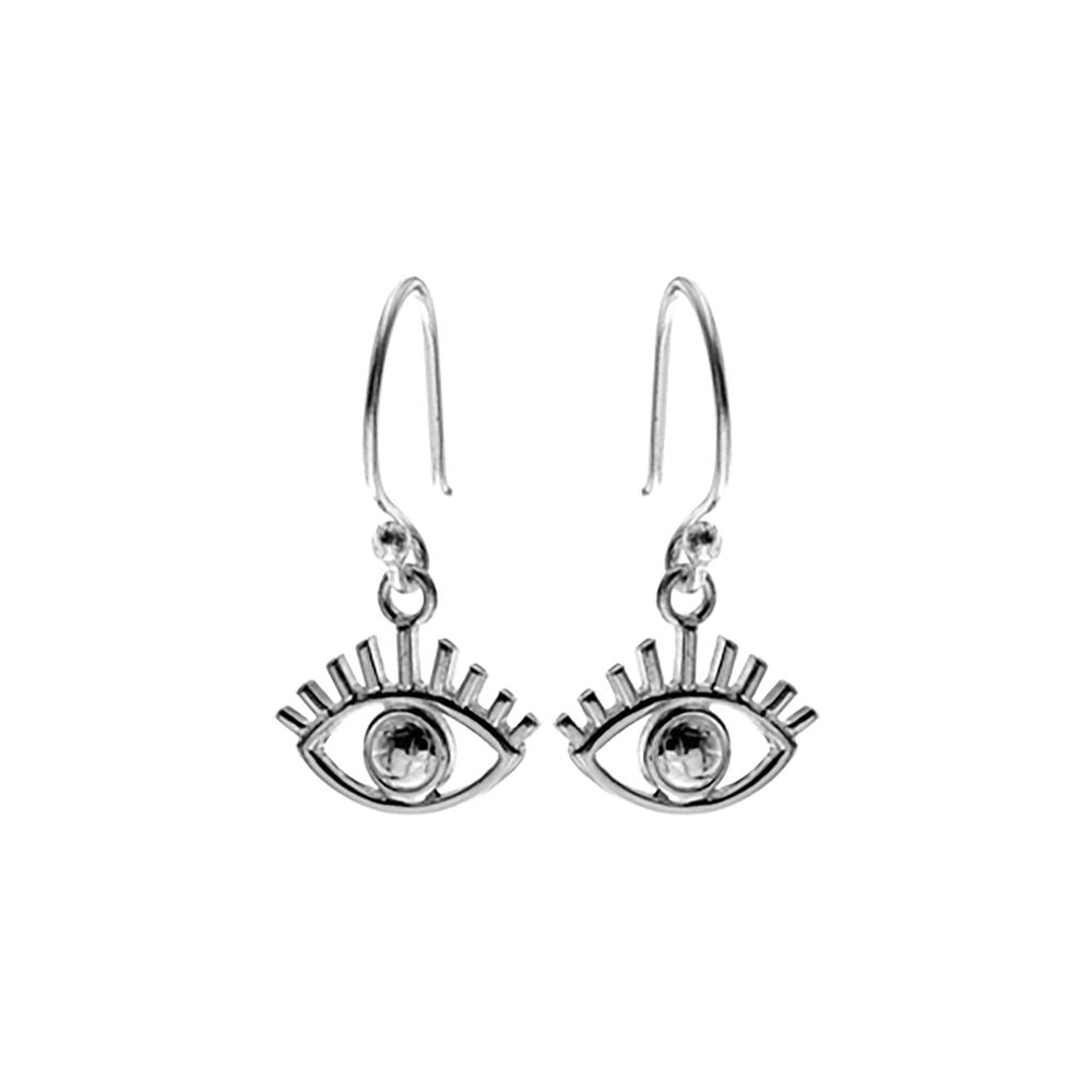 Erica evil eye luscious lashes earrings