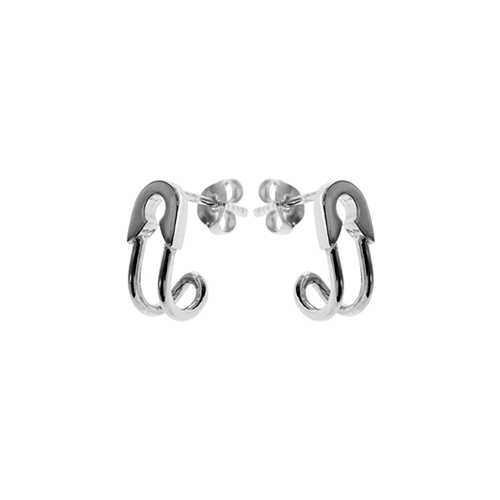 Erica safety pin stud earrings