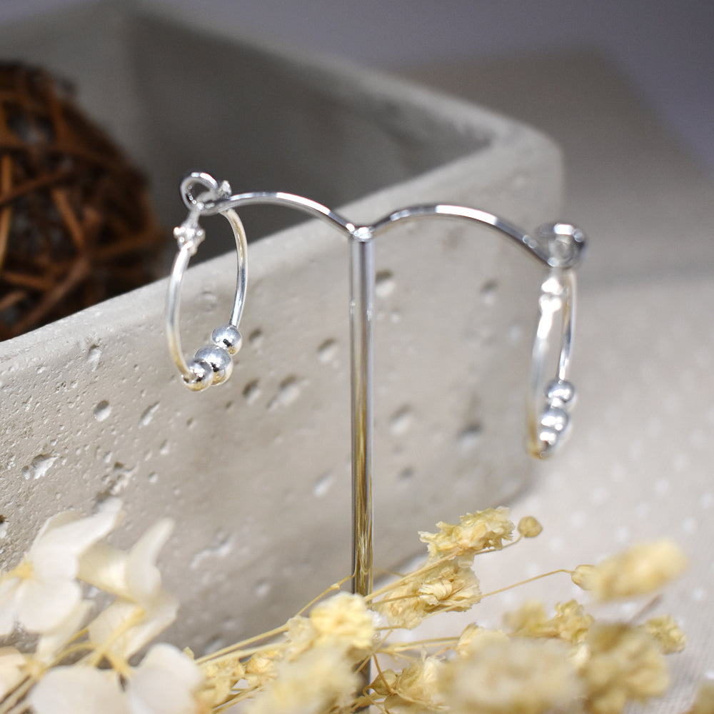 Lara triple ball hoops