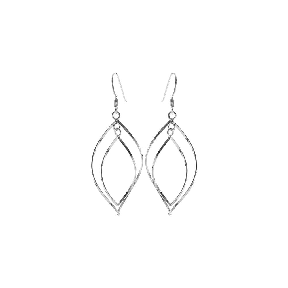 Phoebe double curved ellipse earrings