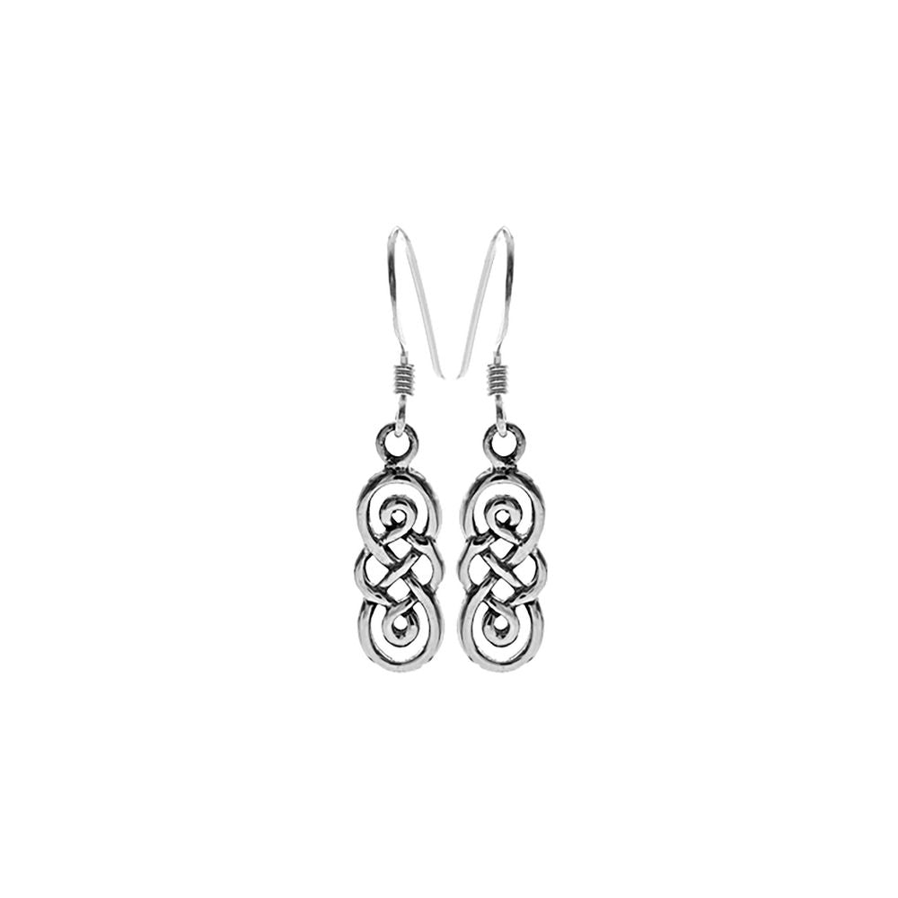 Smile figure of eight Celtic knot earrings
