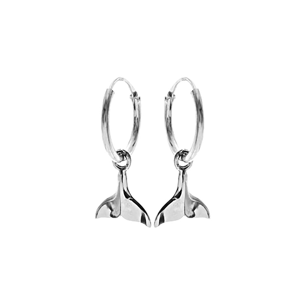 Smile whale tail charm sleepers