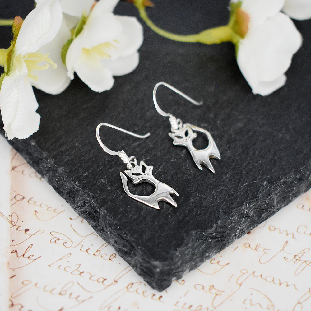 Cartoon cat earrings