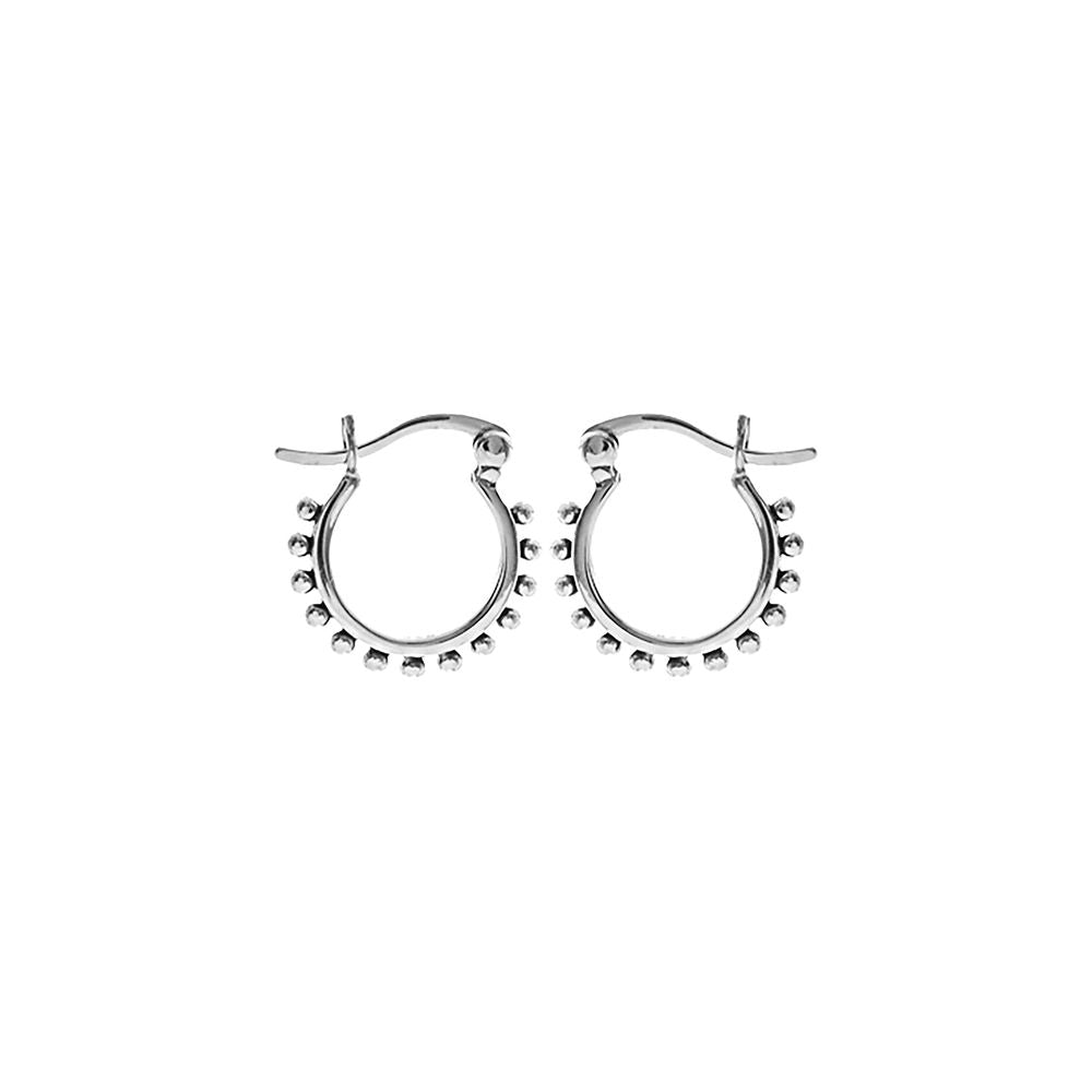 Lara studded creole hoops