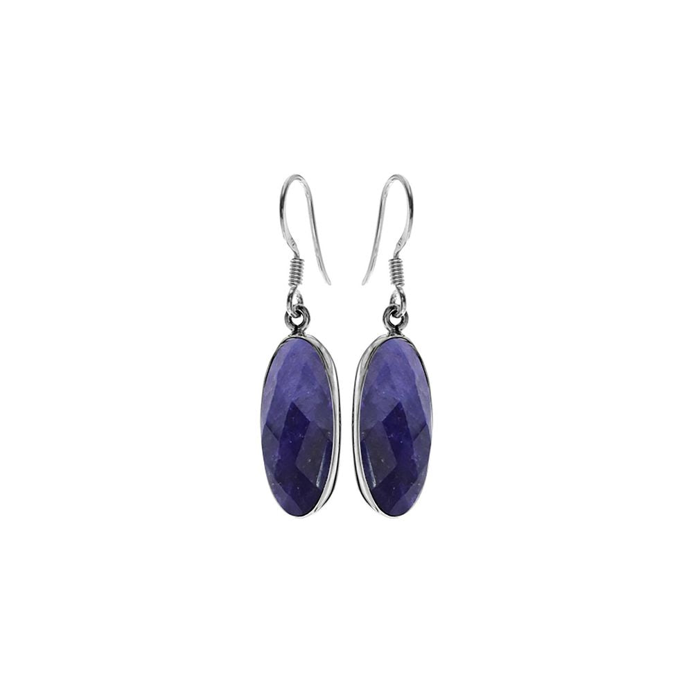 Samira torpedo sapphire quartz earrings