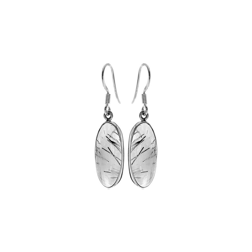 Samira torpedo tourmalated quartz earrings