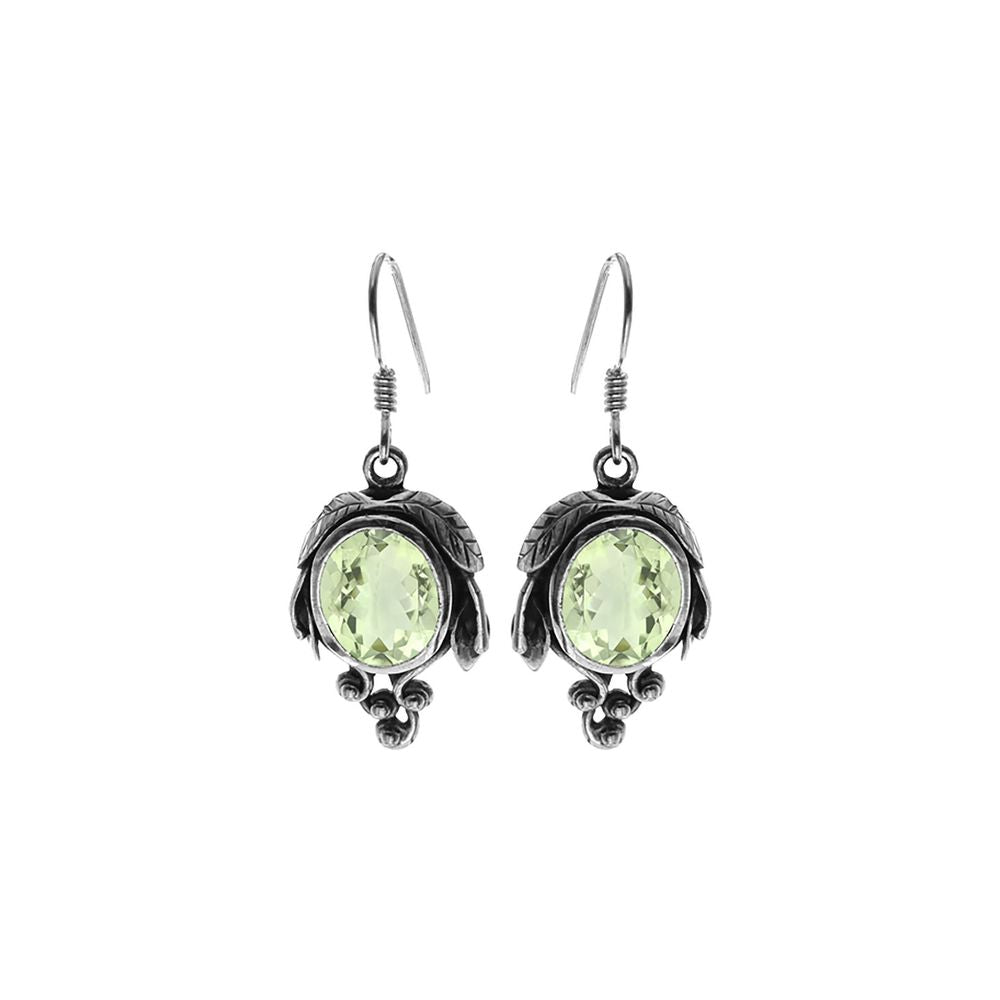 Catalina green amethyst vine earrings
