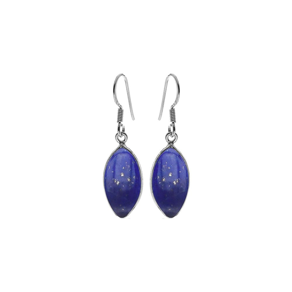 Bridget large lapis lazuli marquis earrings